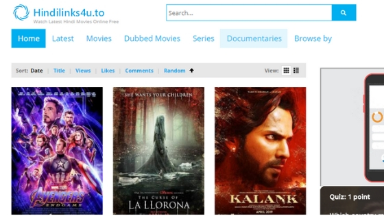 Hindilinks4u - Free online Movie Streaming Websites
