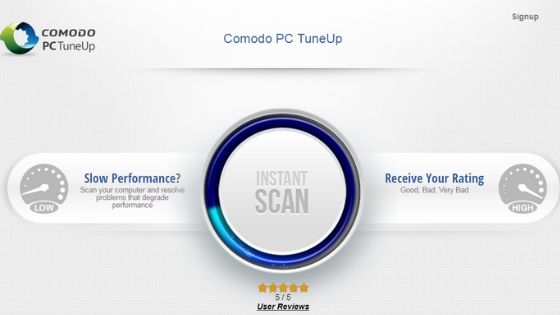 Comodo PC TuneUp Free PC Cleaner