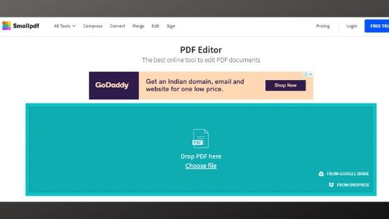 SmallPDF - Online Free PDF Editor