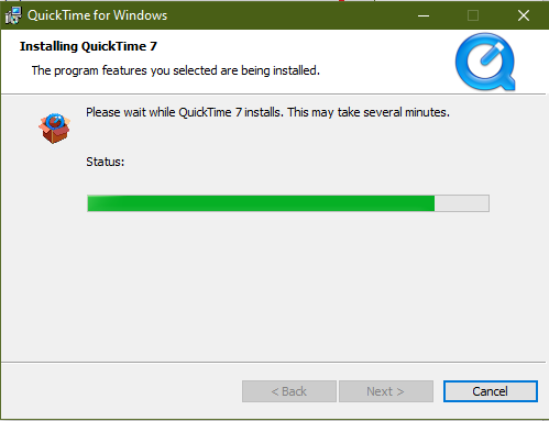 quicktime for windows installation process