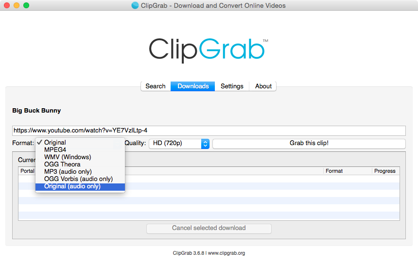 clipgrap youtube to mp3 converter software