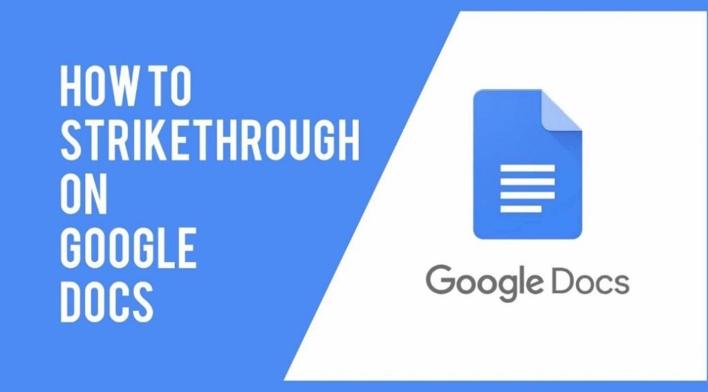 Strikethrough On Google Docs