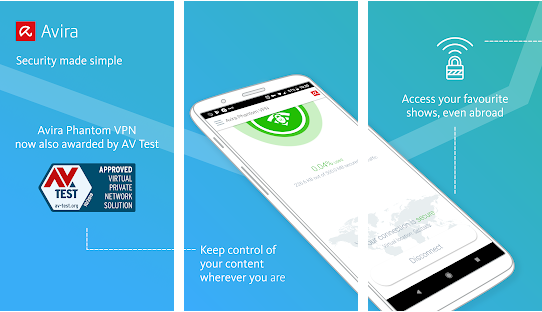 Avira Phantom Free VPN apps for Android