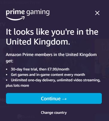 click on try prime