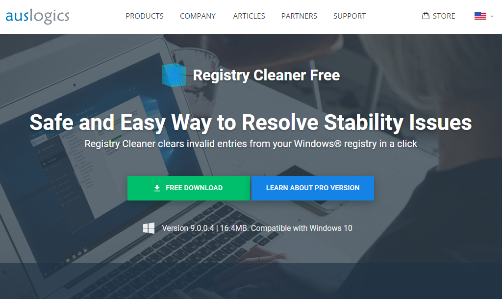 Auslogics registry cleaner