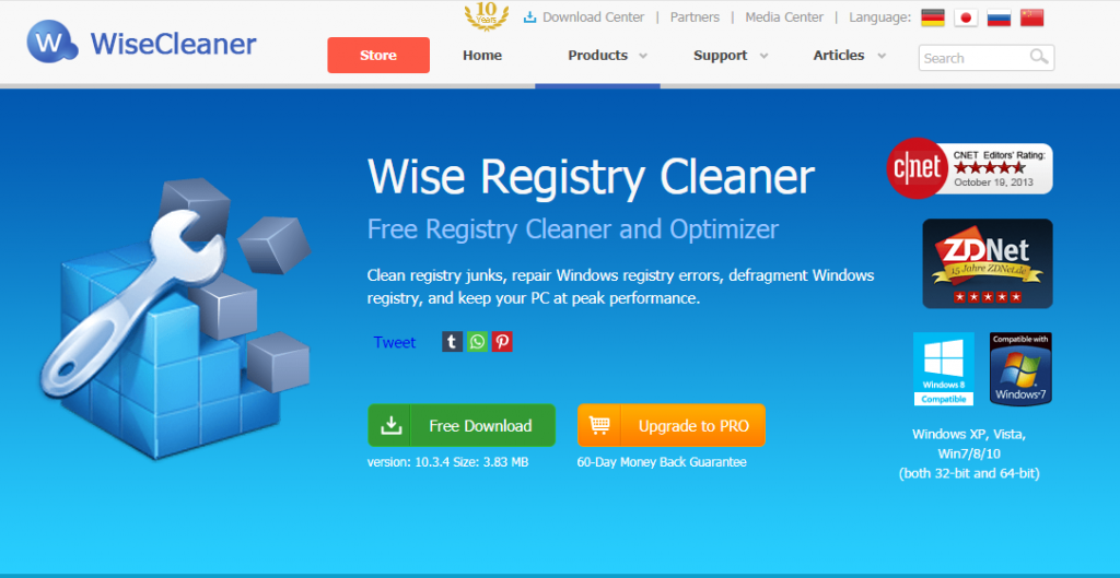 Wise registry cleaner