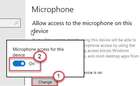 microphone access to this device