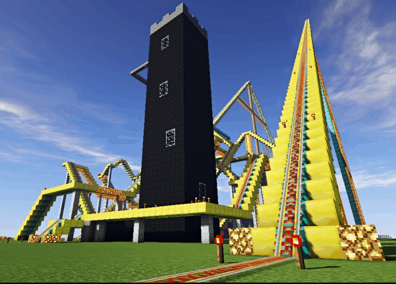 Roller Coaster minecraft building ideas