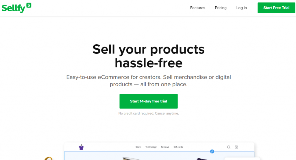 Sellfy ecommerce platforms