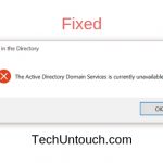 Active Directory Domain Services is Currently Unavailable
