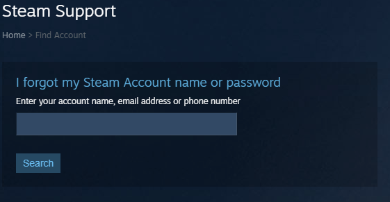 i forget my steam account and password