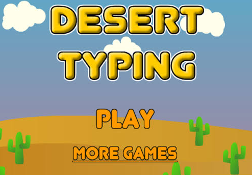 Desert Typing Racer