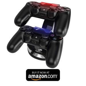 PowerBear PS4 Controller Charger Station for 2 Remotes