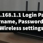 192.168.1.1 Login Page, Username, Password and Wireless settings